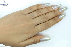 0.25 CT Oval Diamond Natural Pink Color I3 Clarity (4.69 MM)