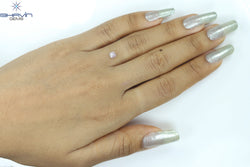 0.33 CT Radiant Diamond Natural Pink Color I3 Clarity (4.05 MM)