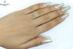 0.40 CT Radiant Diamond Natural Pink Color I3 Clarity (4.38 MM)