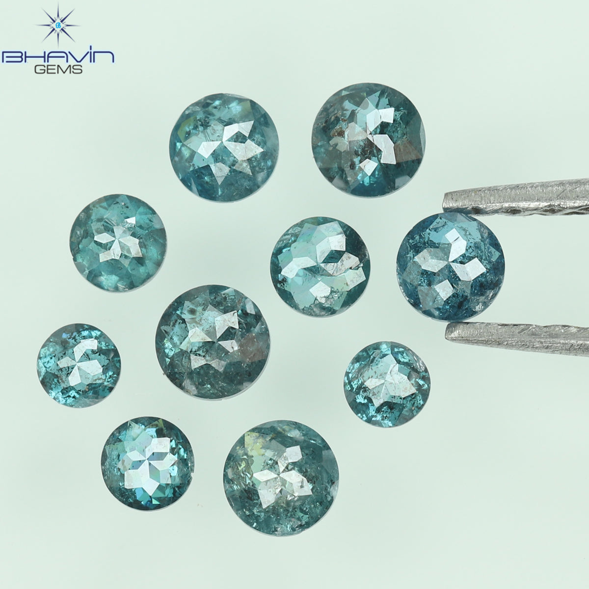 0.16 CT/3 ピース ミックス ローズ カット シェイプ ピンク色 ナチュラル ルース ダイヤモンド SI クラリティ (3.06 MM)