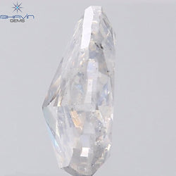 1.36 CT Pear Shape Natural Diamond White Color I1 Clarity (8.55 MM)
