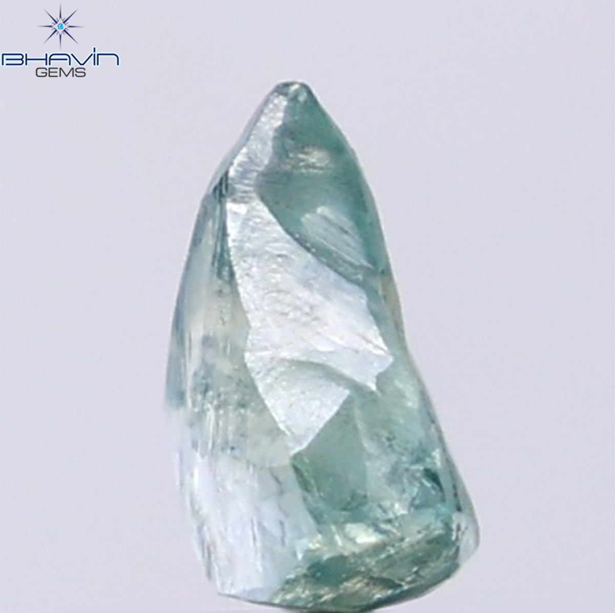 1.30 CT Natural Rough Diamond Enhanced Blue Color Clarity VS (7.89 MM)