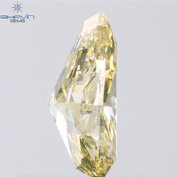 1.05 CT Pear Shape Natural Diamond Orange Yellow Color VS1 Clarity (8.17 MM)
