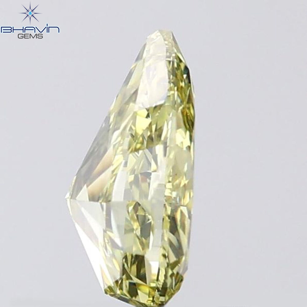 0.19 CT ラディアント シェイプ ナチュラル ダイヤモンド イエロー カラー VS1 クラリティ (3.95 MM)
