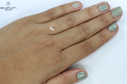 2.45 CT Rough Shape Natural Diamond White Color VS2 Clarity (6.68 MM)