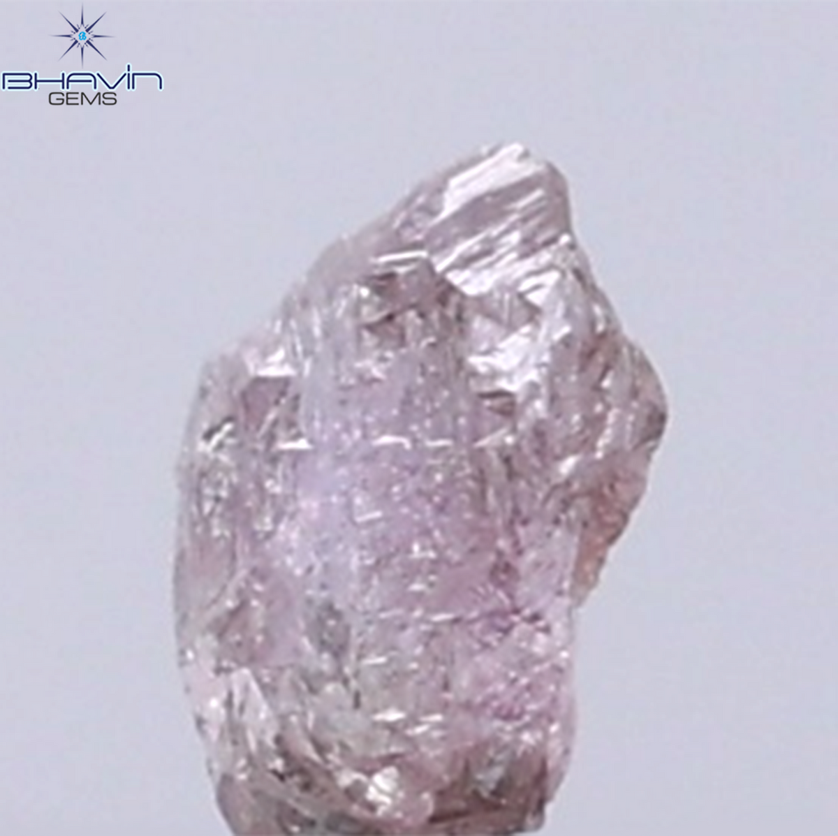 0.16 CT Natural Rough Diamond Pink Color Clarity SI (4.05 MM)