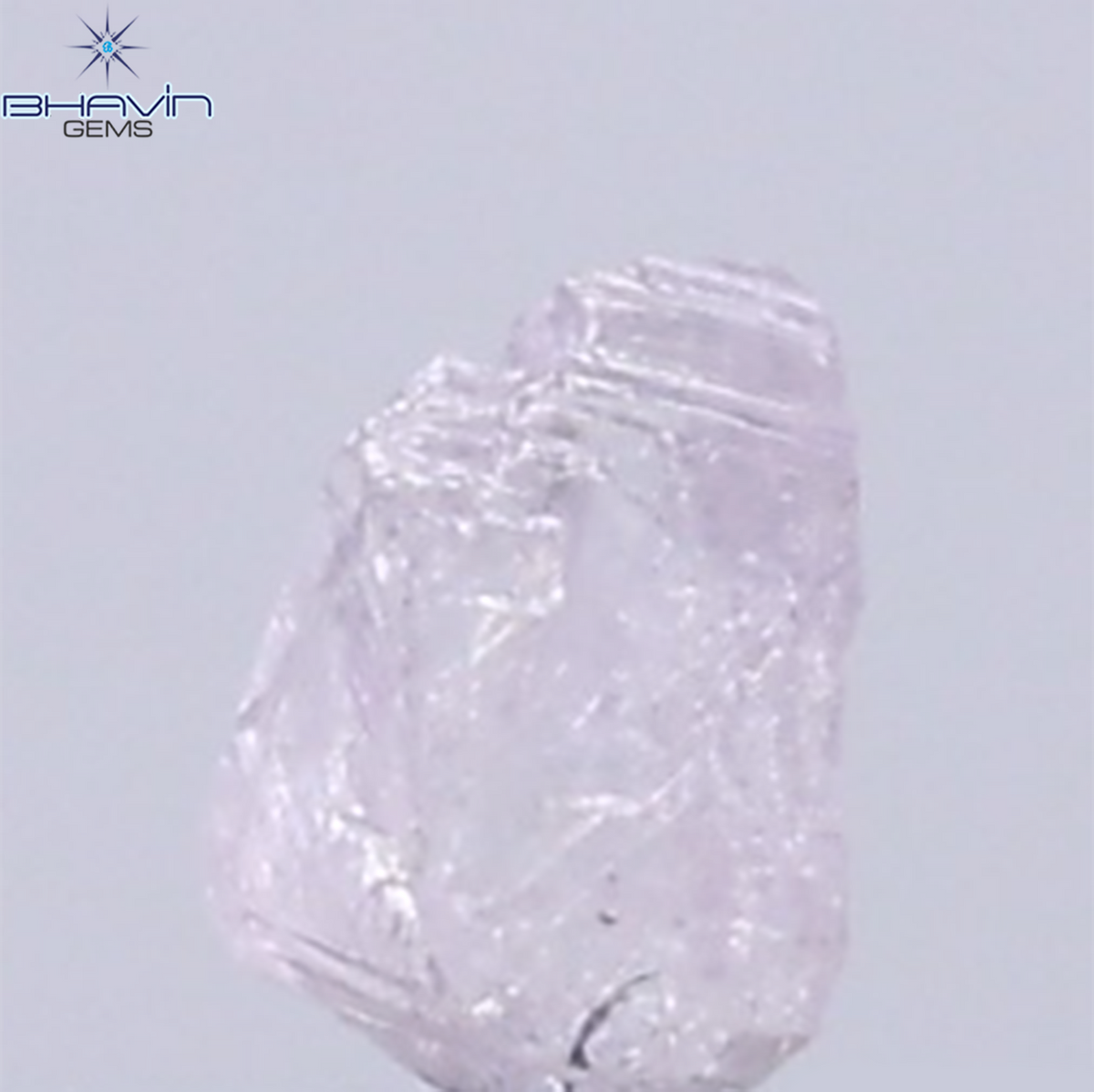 0.15 CT Natural Rough Diamond Pink Color Clarity SI (3.33 MM)