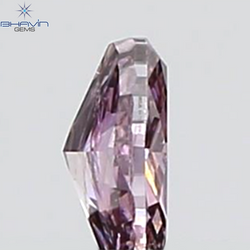 GIA Certified 0.25 CT Oval Shape Natural Diamond Brownish Purple-Pink Color I2 Clarity (4.67 MM)