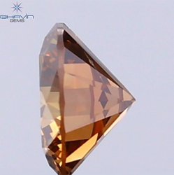 0.24 CT Natural Round Diamond Cognac Color Clarity SI (4.05 MM)