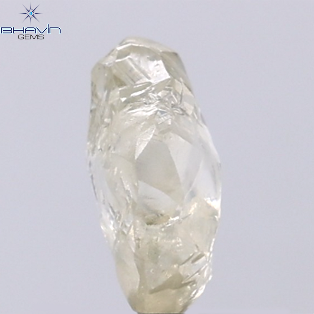 1.57 CT Natural Rough Diamond Yellow Color Clarity VS (5.75 MM)