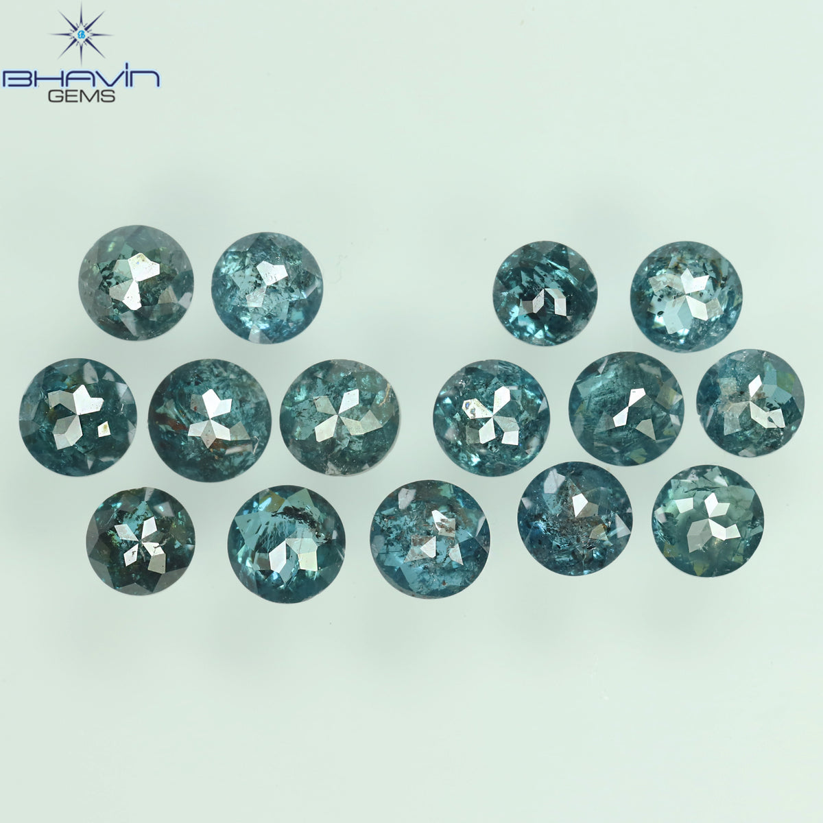 0.16 CT/3 ピース ミックス ローズ カット シェイプ ピンク色 ナチュラル ルース ダイヤモンド SI クラリティ (3.06 MM)