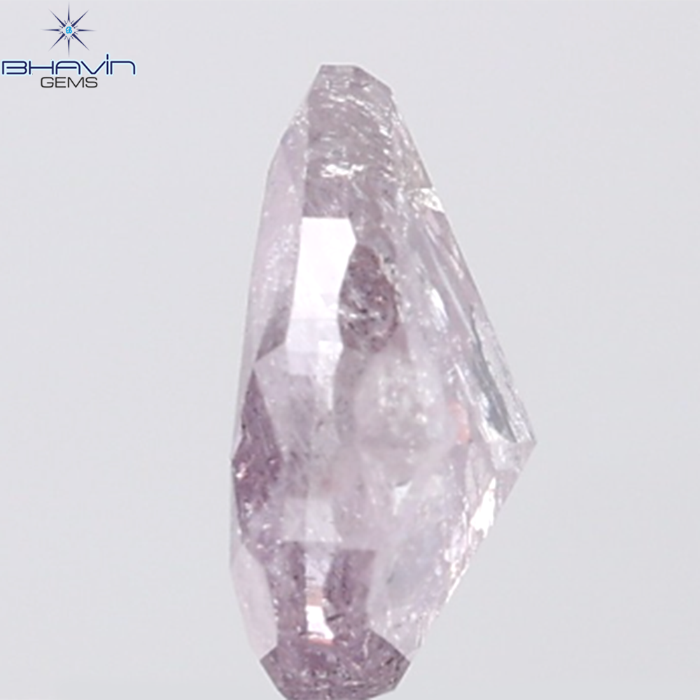 GIA Certified 2.35 CT Pear Diamond Natural Brownish Purplish Pink Color (10.14 MM)