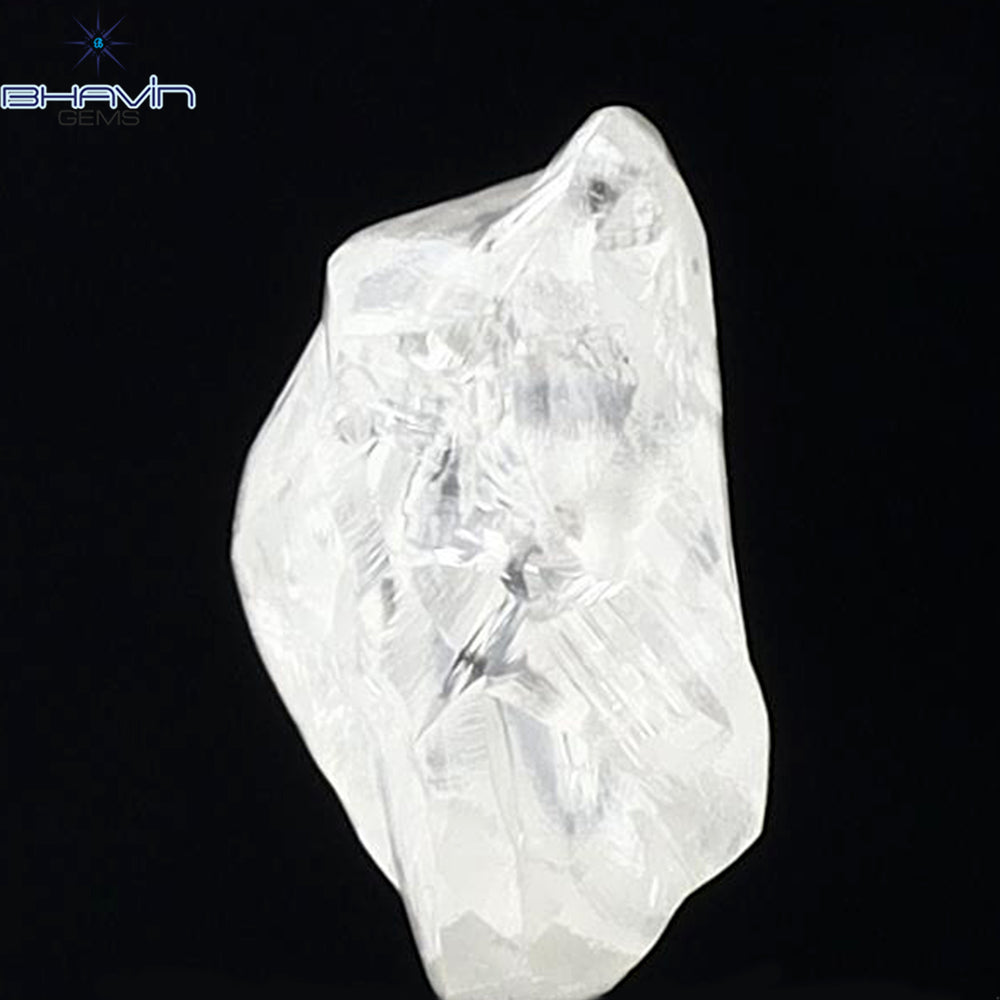 1.09 CT Rough Shape Natural Diamond White Color SI1 Clarity (7.91 MM)