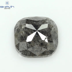 1.02 CT Cushion Shape Natural Diamond Salt And Papper Color I3 Clarity (6.29 MM)