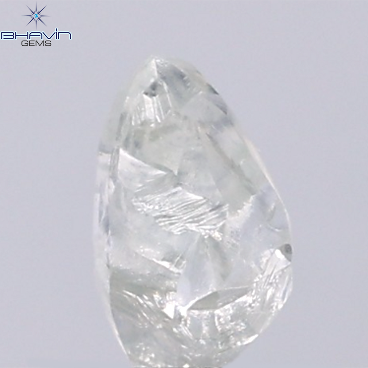 0.93 CT Natural Rough Diamond Green Color Clarity VS (6.74 MM)