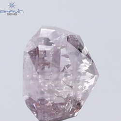 0.35 CT Cushion Diamond Natural Pink Color I3 Clarity (3.76 MM)