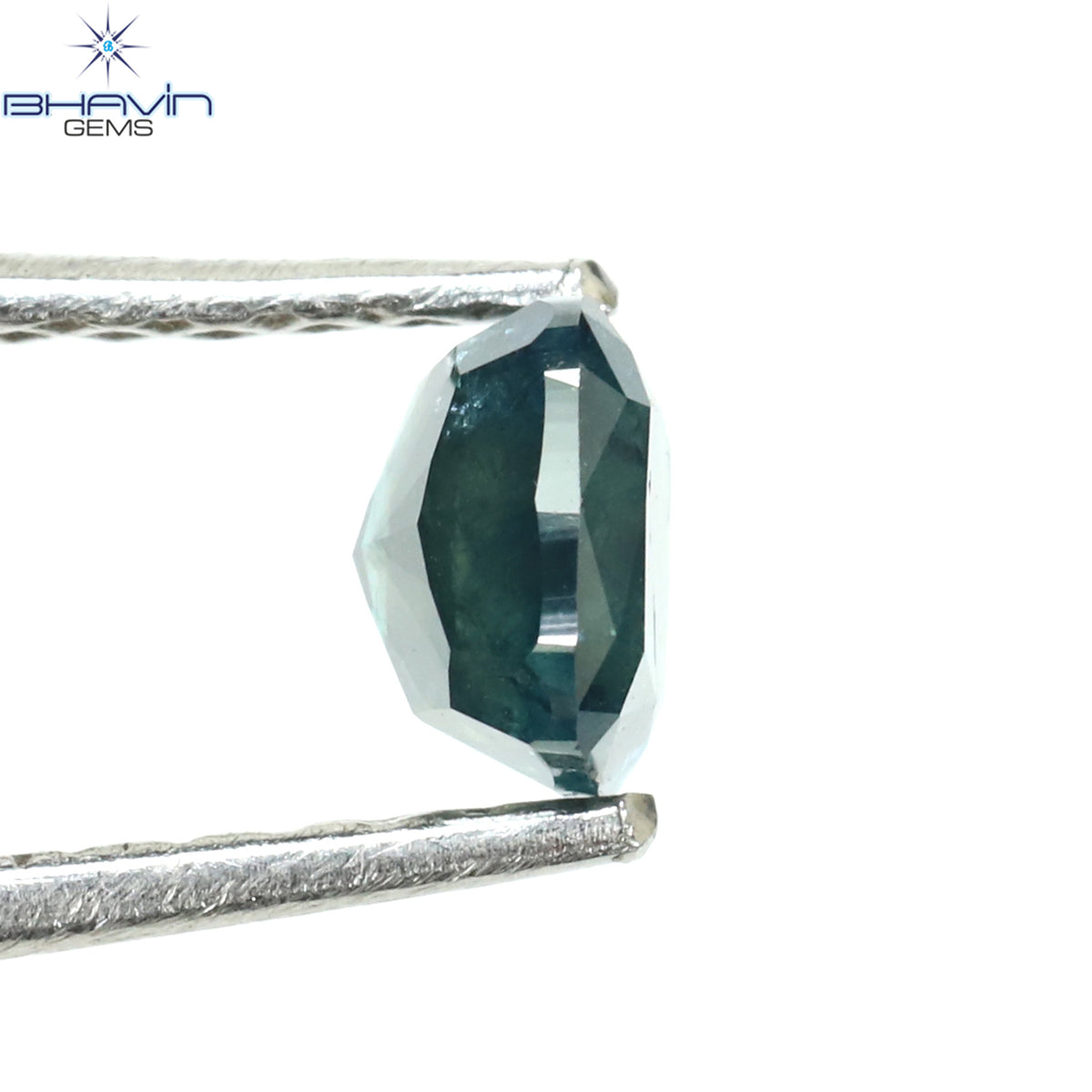 0.43 CT Natural Cushion Diamond Enhanced Blue Color Clarity I3 (4.27 MM)