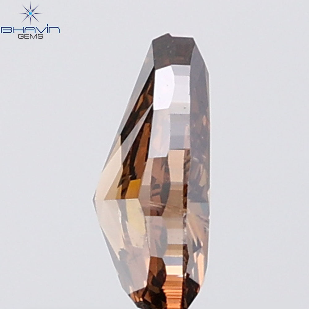 1.01 CT Pear Diamond Natural Brown Color SI2 Clarity (7.92 MM)