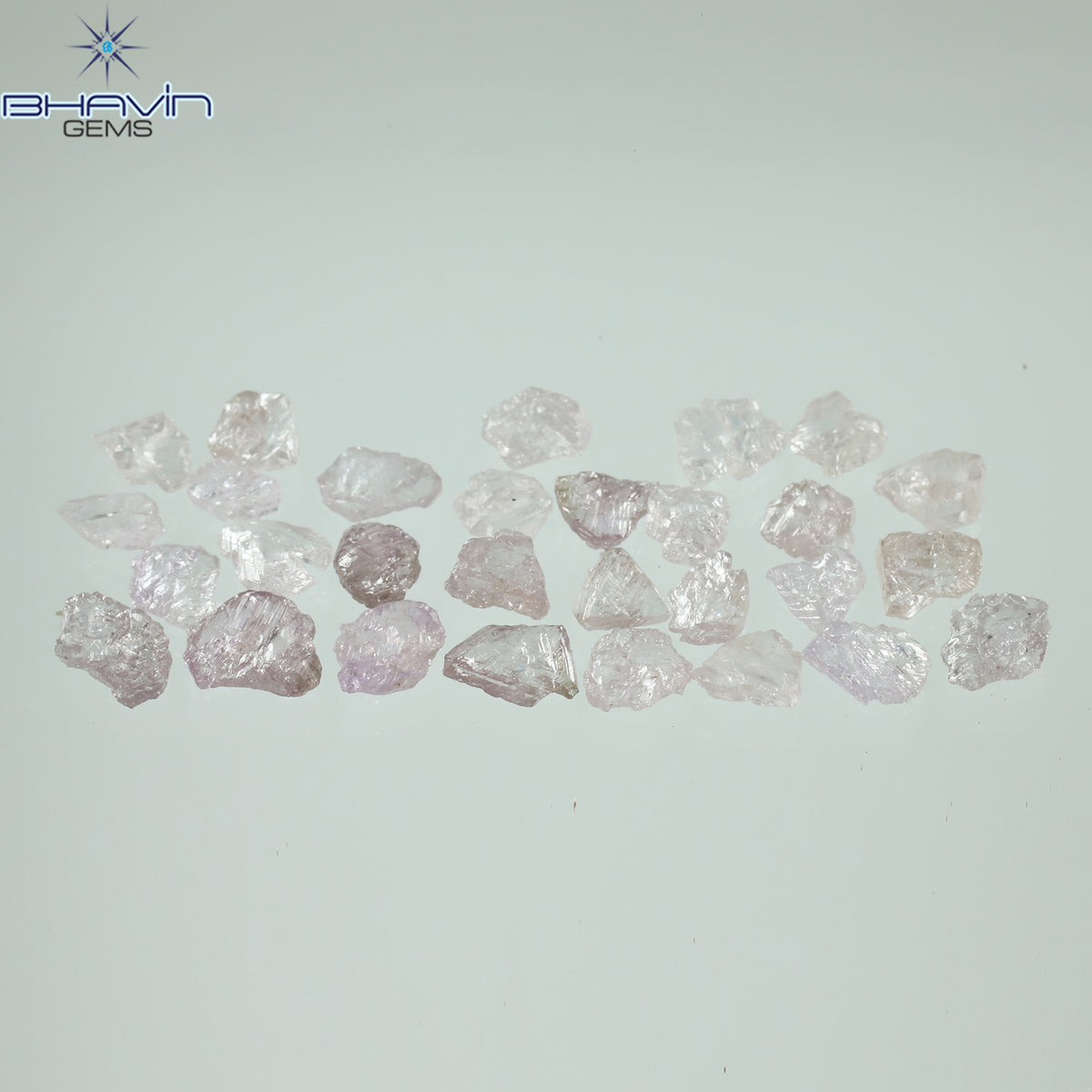 2.53 CT/29 Pcs Natural Rough Diamond Pink Color Clarity Fleat (4.45 MM)