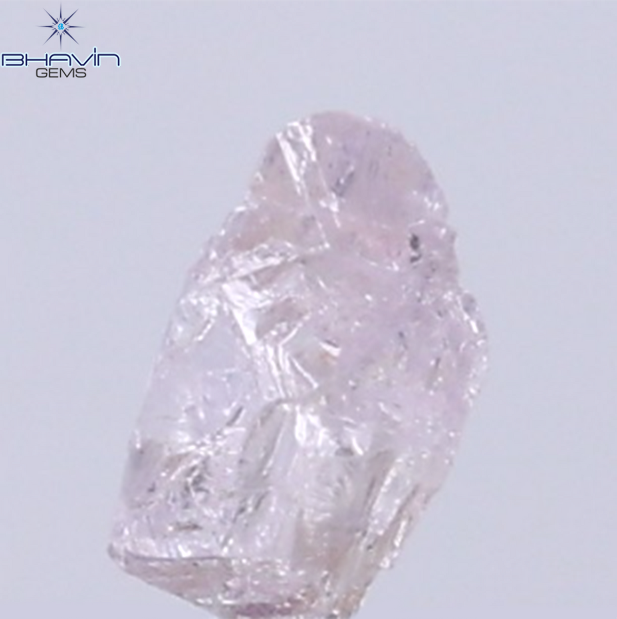 0.25 CT Natural Rough Diamond Pink Color Clarity SI (4.52 MM)