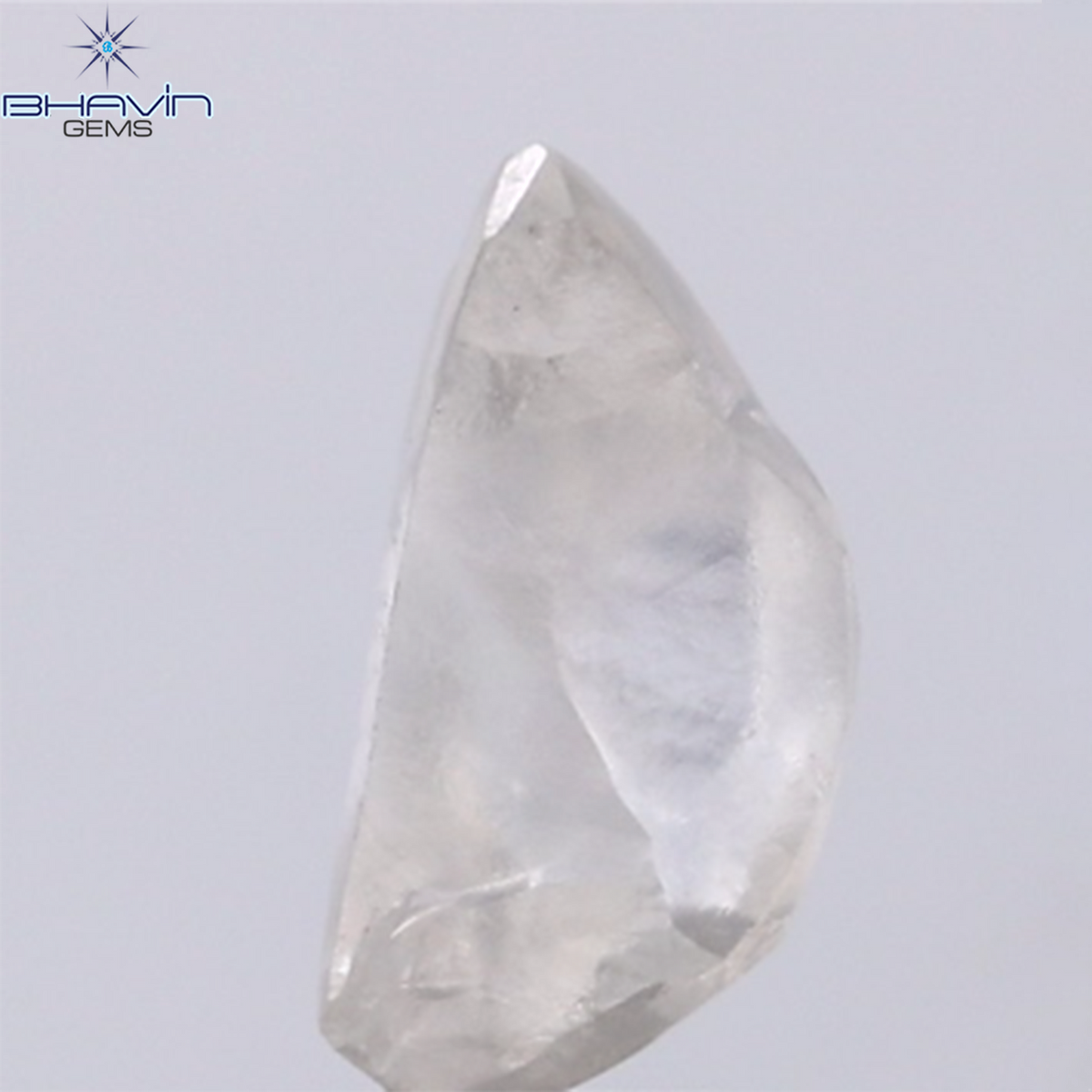 1.47 CT Natural Rough Diamond Grey Color Clarity VS (9.60 MM)