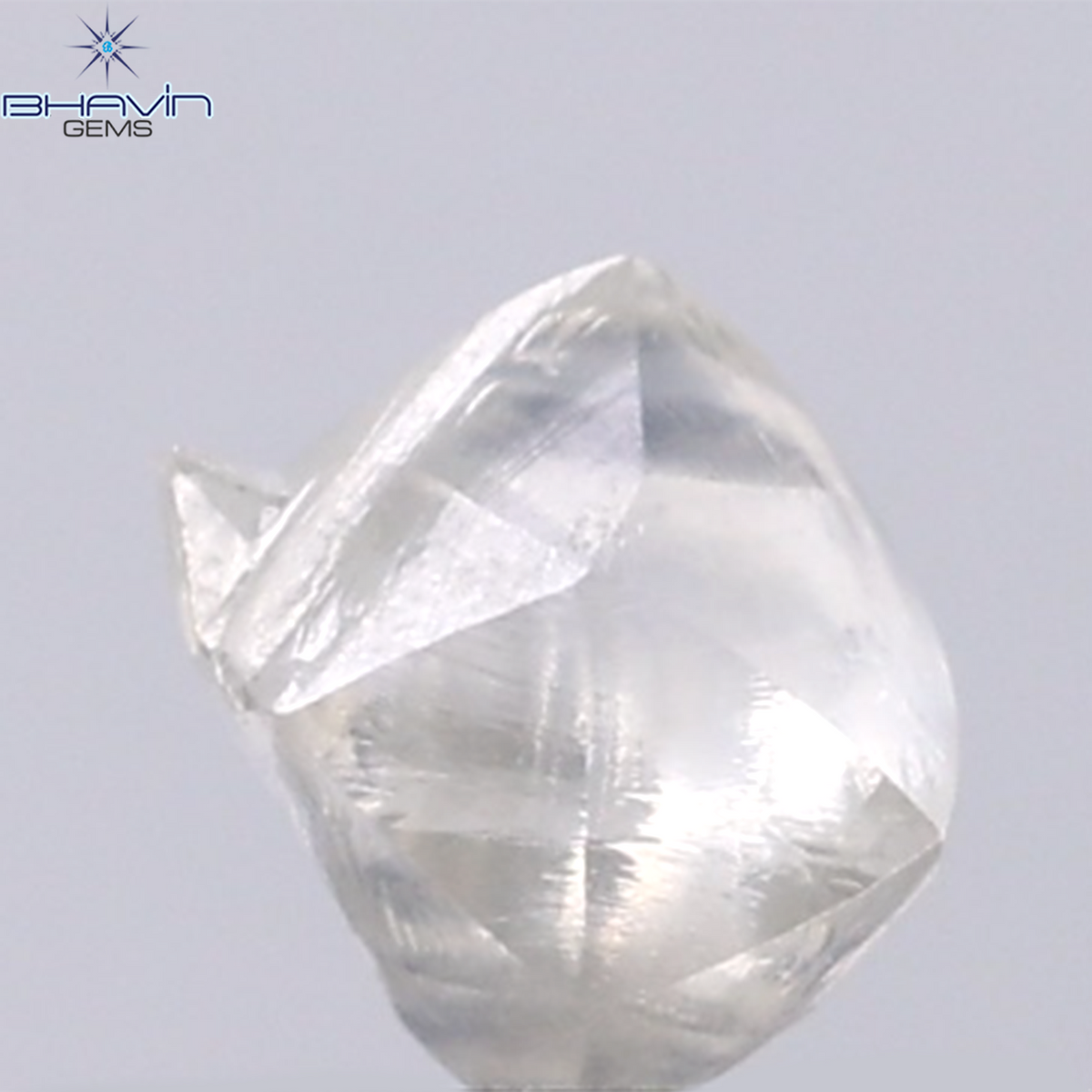 0.98 CT Natural Rough Diamond White Color Clarity VS (5.87 MM)