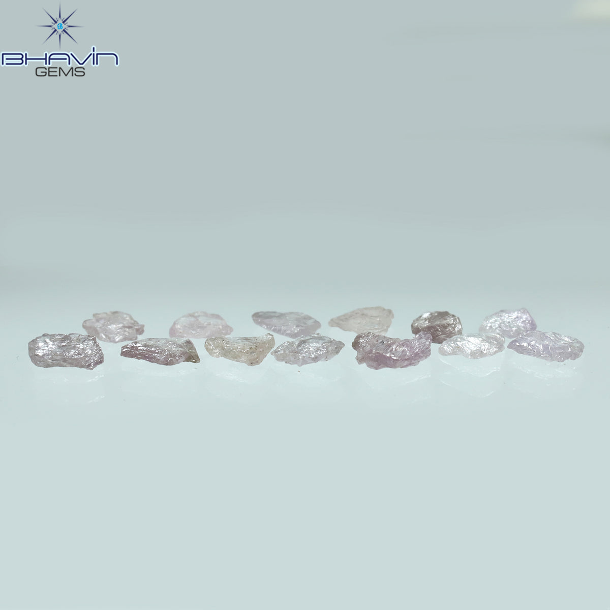 2.53 CT/29 Pcs Natural Rough Diamond Pink Color Clarity Fleat (4.45 MM)