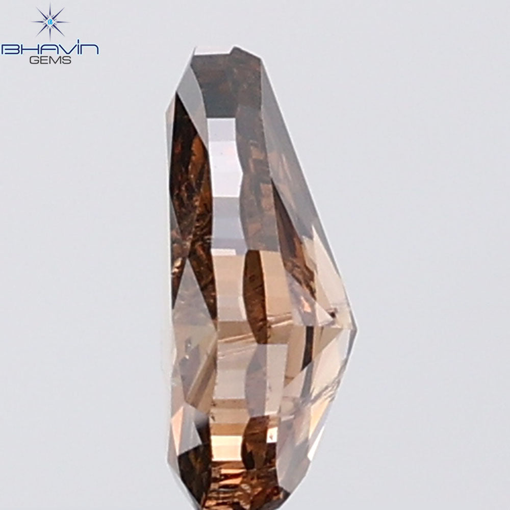 1.01 CT Pear Diamond Natural Brown Color SI2 Clarity (7.92 MM)