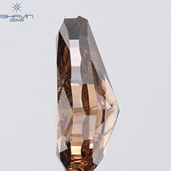 1.01 CT Pear Diamond Natural Brown Color SI2 Clarity (7.92 MM)