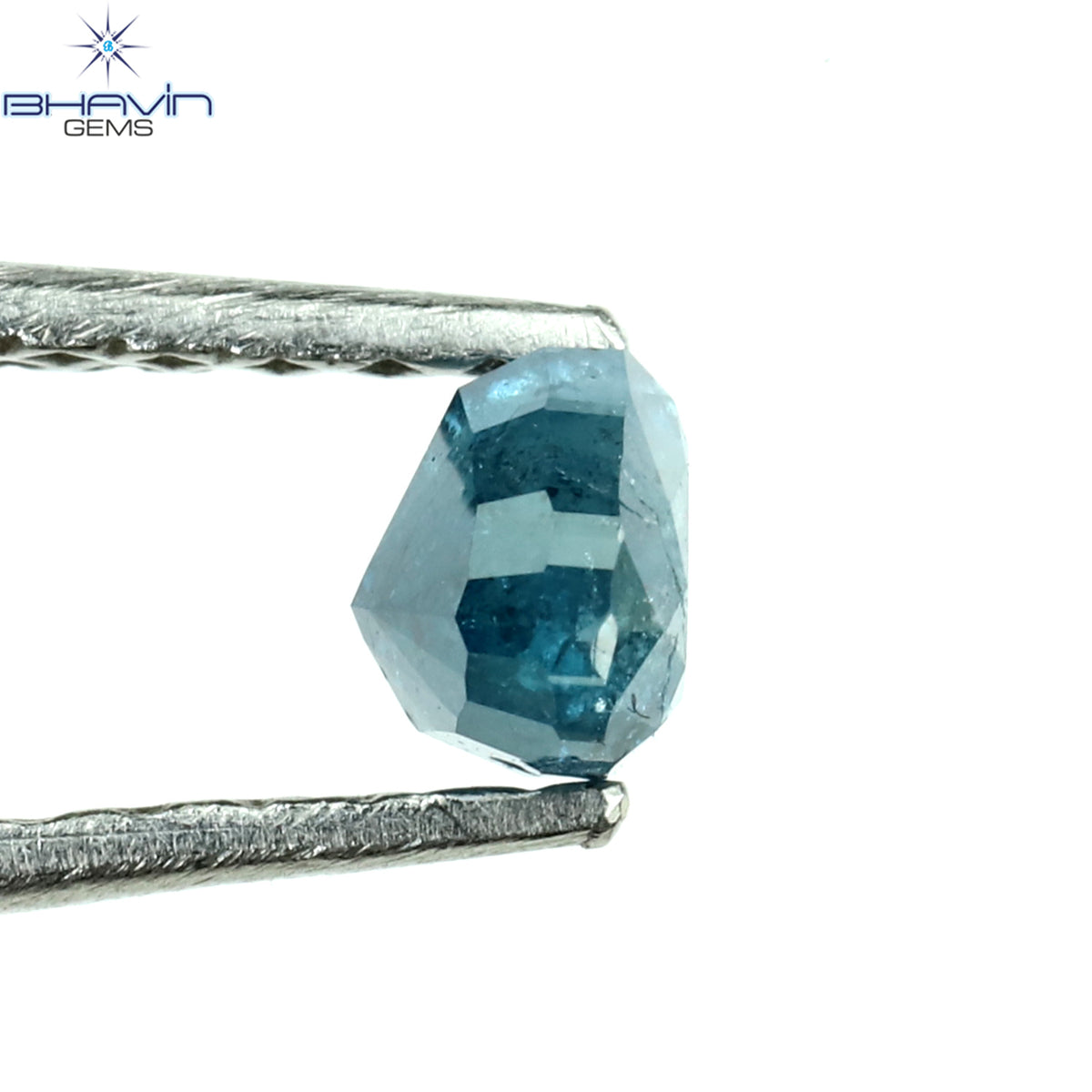 0.34 CT Natural Heart Diamond Enhanced Blue Color Clarity I3 (4.31 MM)