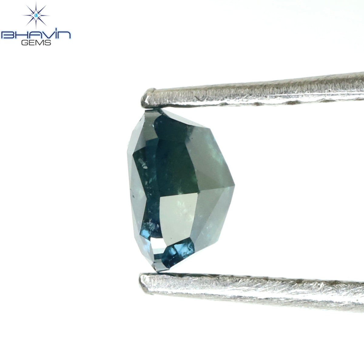 0.43 CT Natural Cushion Diamond Enhanced Blue Color Clarity I3 (4.27 MM)
