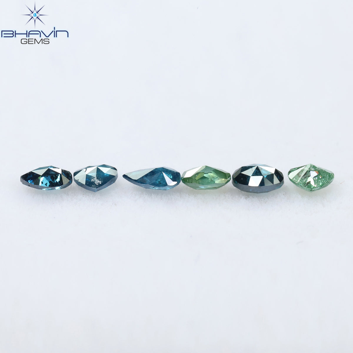 0.49 CT/6 PCS ミックスダイヤモンド 天然ダイヤモンド ミックスダイヤモンド I2 クラリティ (3.85 MM)
