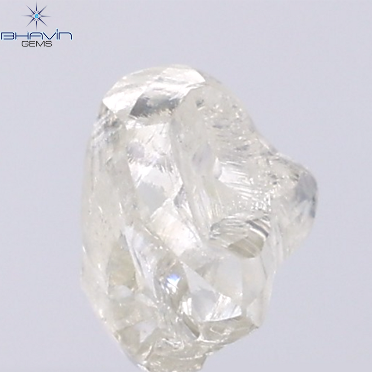 1.55 CT Natural Rough Diamond White Color Clarity VS (7.41 MM)