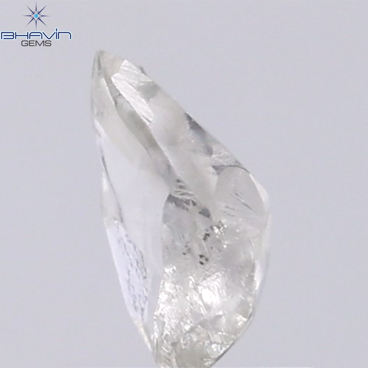 0.91 CT Natural Rough Diamond White Color Clarity VS (7.75 MM)