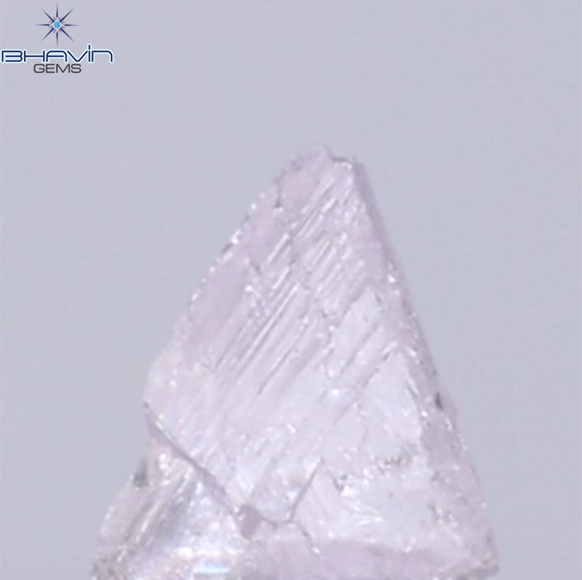 0.15 CT Natural Rough Diamond Pink Color Clarity SI (3.75 MM)