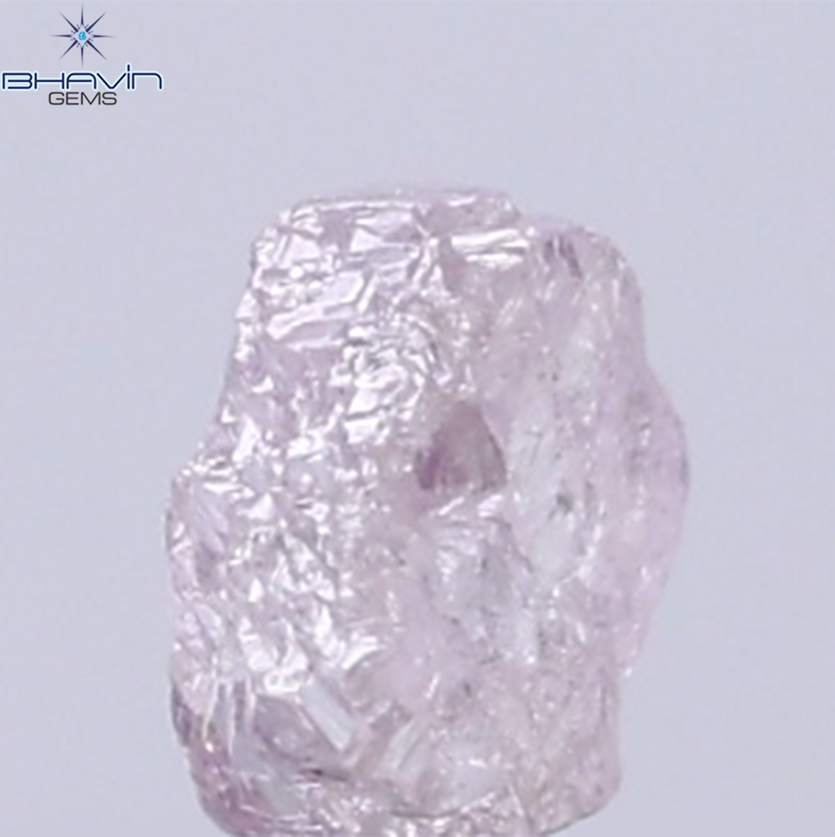 0.31 CT Natural Rough Diamond Pink Color Clarity SI (3.95 MM)