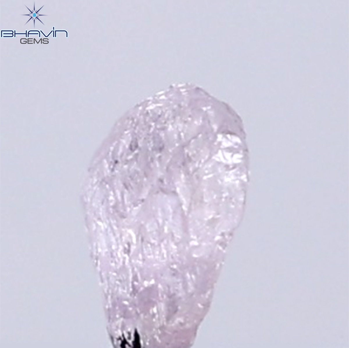 0.15 CT Natural Rough Diamond Pink Color Clarity SI (3.89 MM)