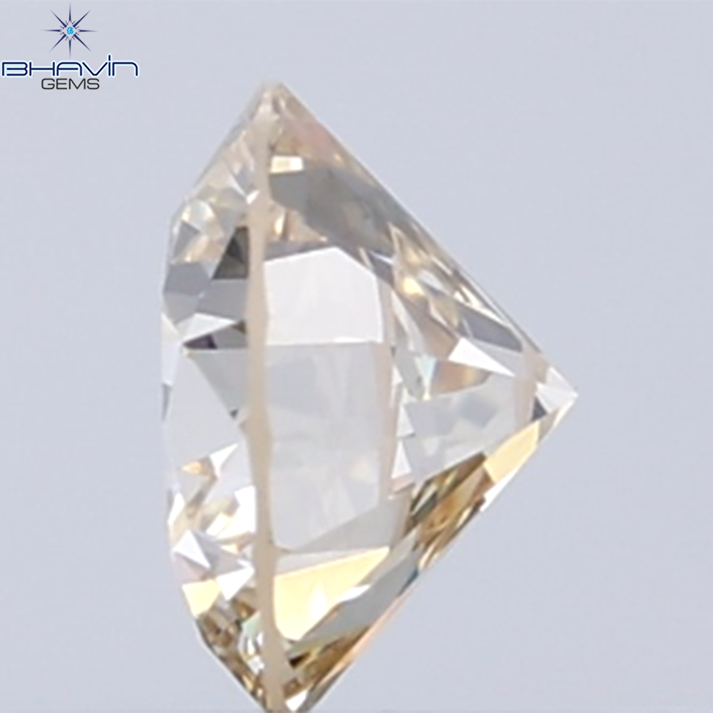0.31 CT Natural Round Diamond Brown Color Clarity VS1 (4.41 MM)