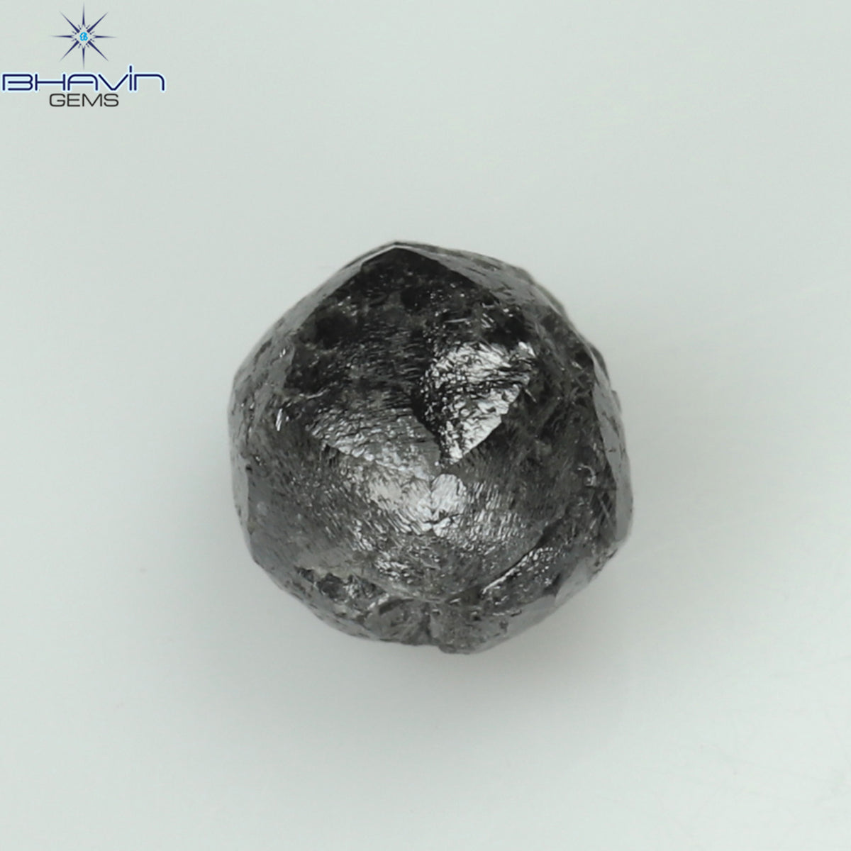 0.79 CT ラフシェイプ ナチュラル ダイヤモンド グレー カラー I3 クラリティ (6.28 MM)