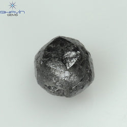 0.81 CT Rough Shape Natural Diamond Salt And Pepper Color I3 Clarity (4.85 MM)