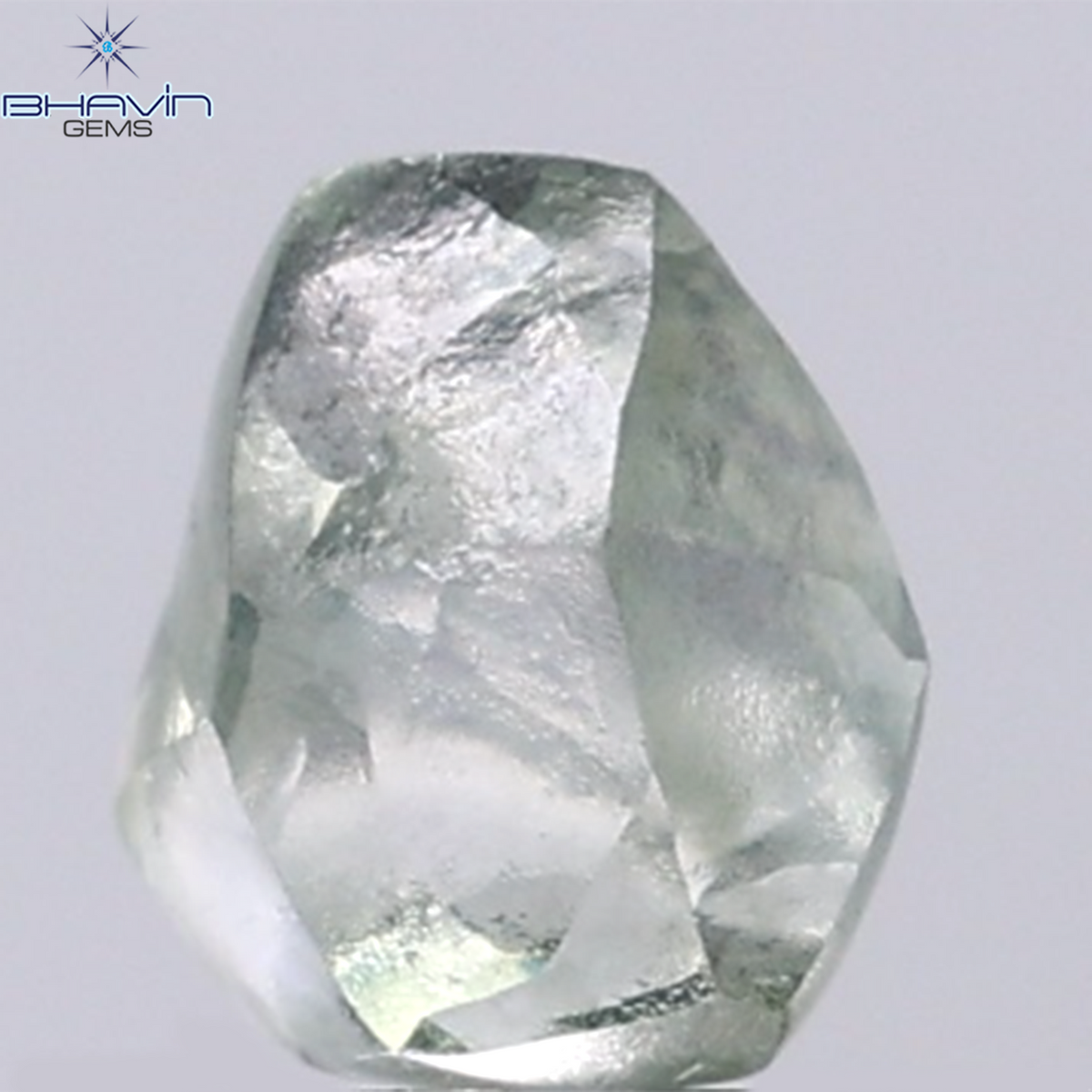 1.19 CT Natural Rough Diamond Green Color Clarity VS (6.42 MM)