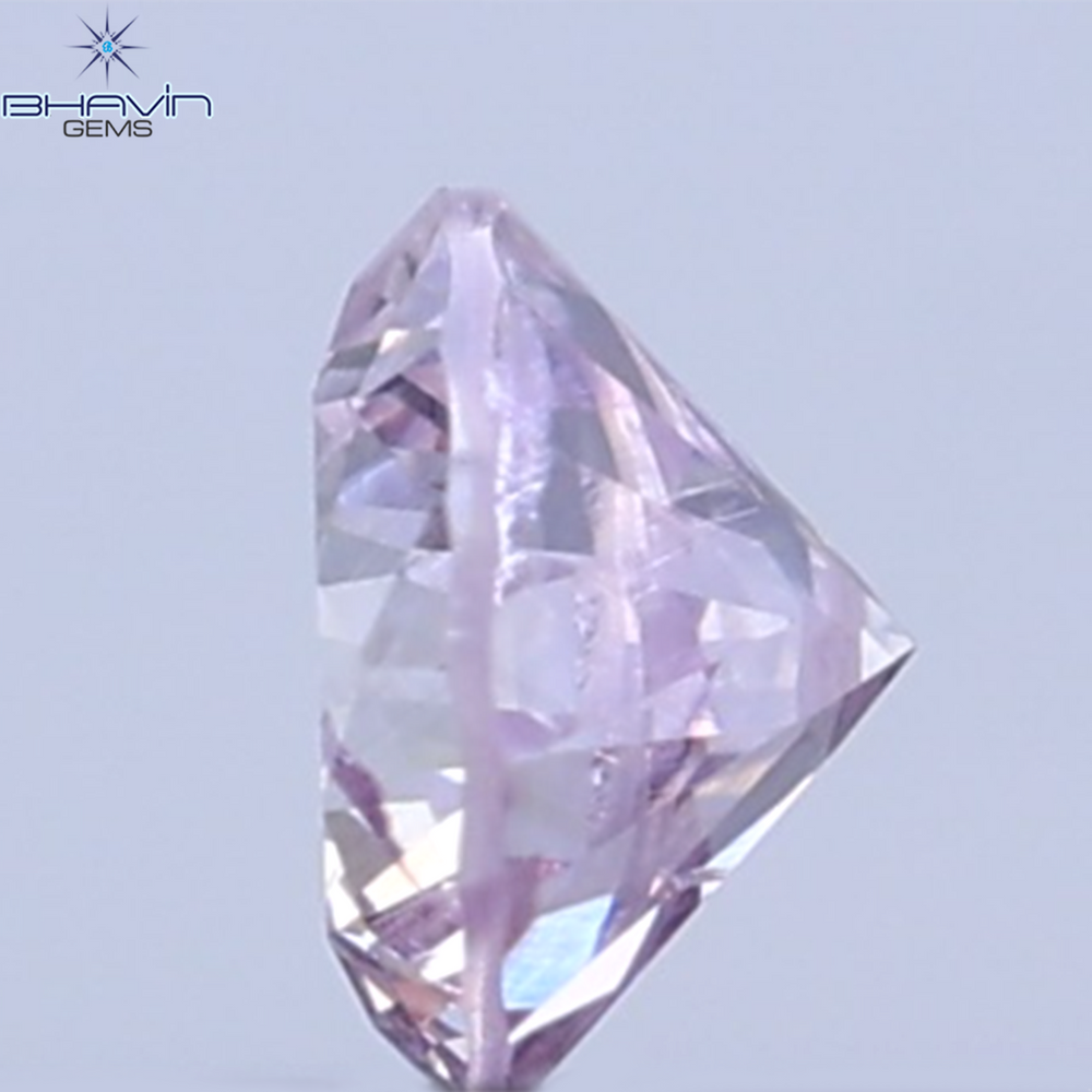 0.07 CT Natural Round Diamond Pink Color Clarity SI2 (2.6 MM)