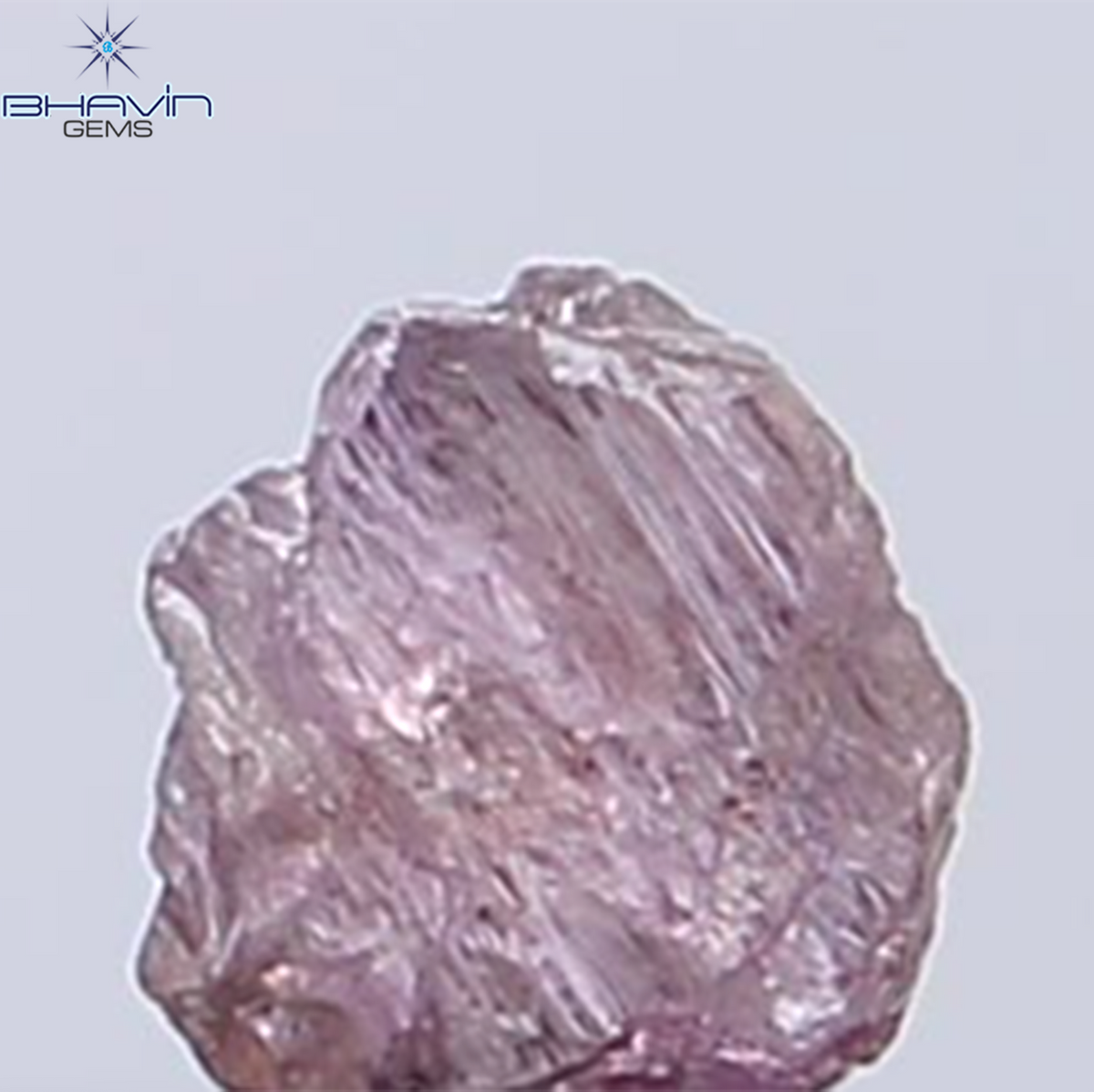 0.30 CT Natural Rough Diamond Pink Color Clarity SI (4.44 MM)