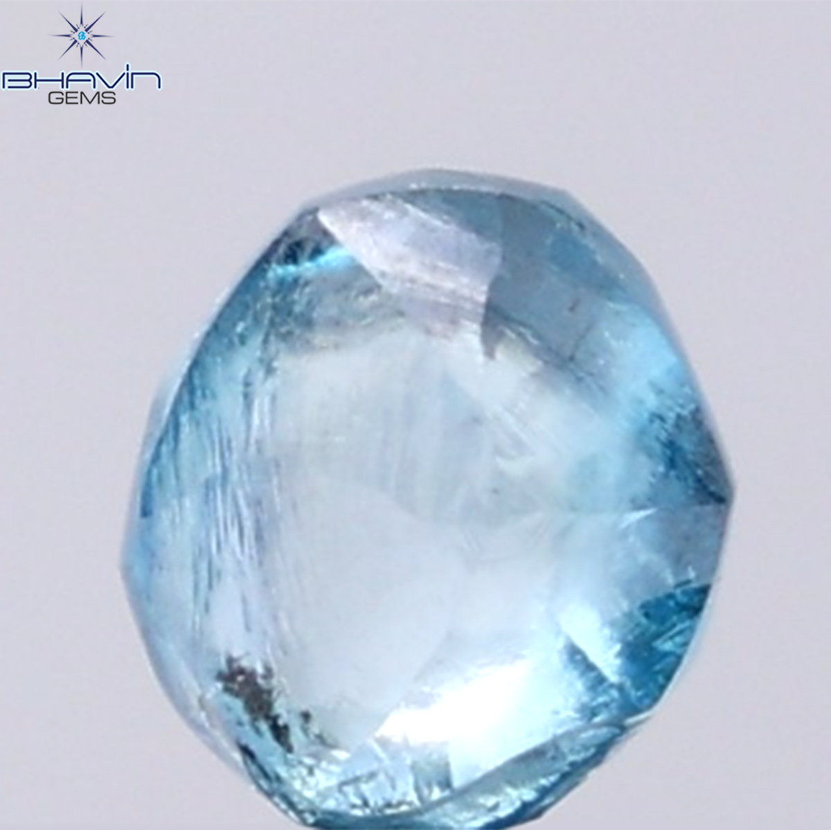 0.49 CT ラフシェイプ ナチュラル ダイヤモンド ピンク色 I3 クラリティ (4.90 MM)