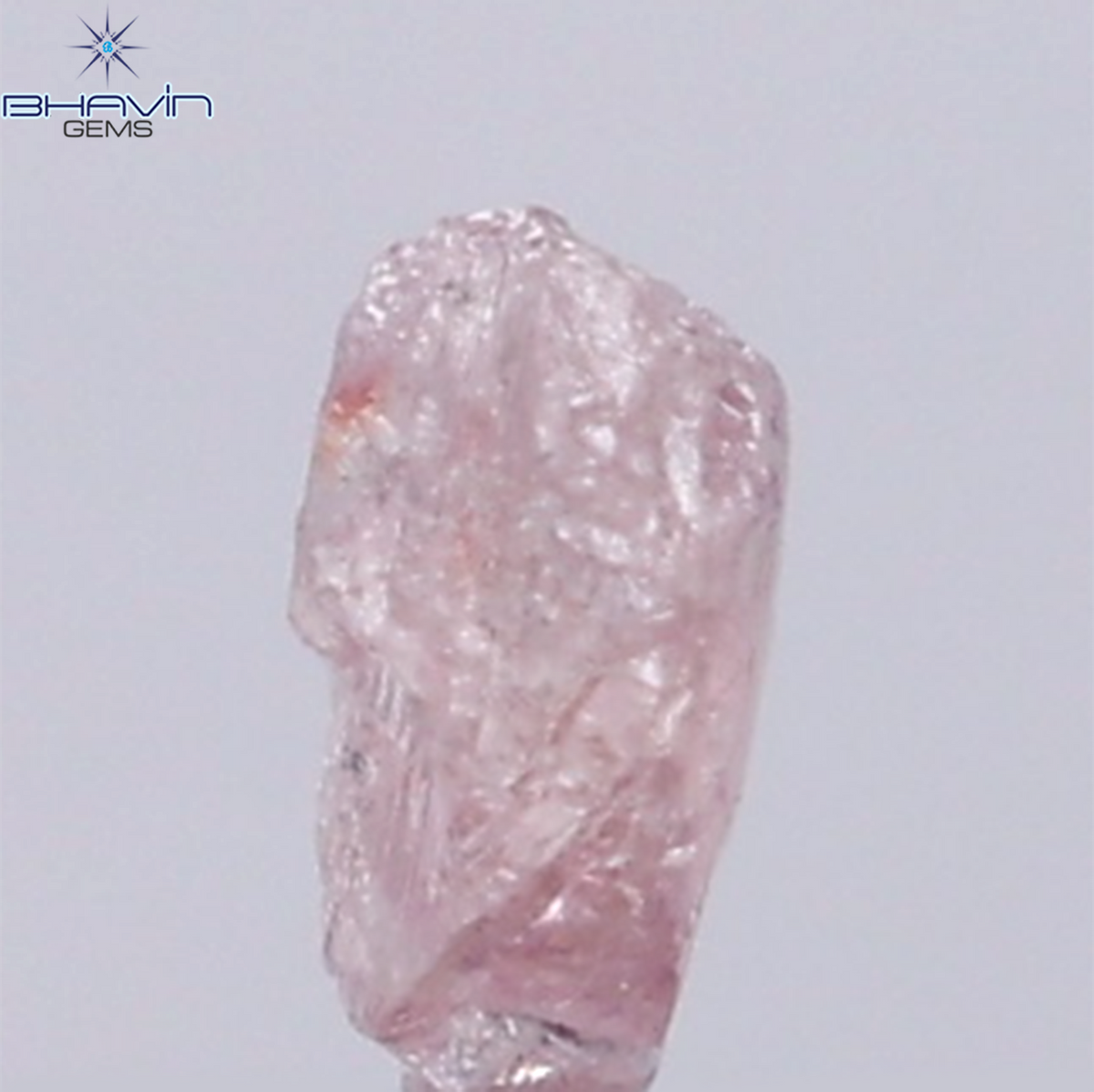 0.31 CT Natural Rough Diamond Pink Color Clarity SI (4.84 MM)
