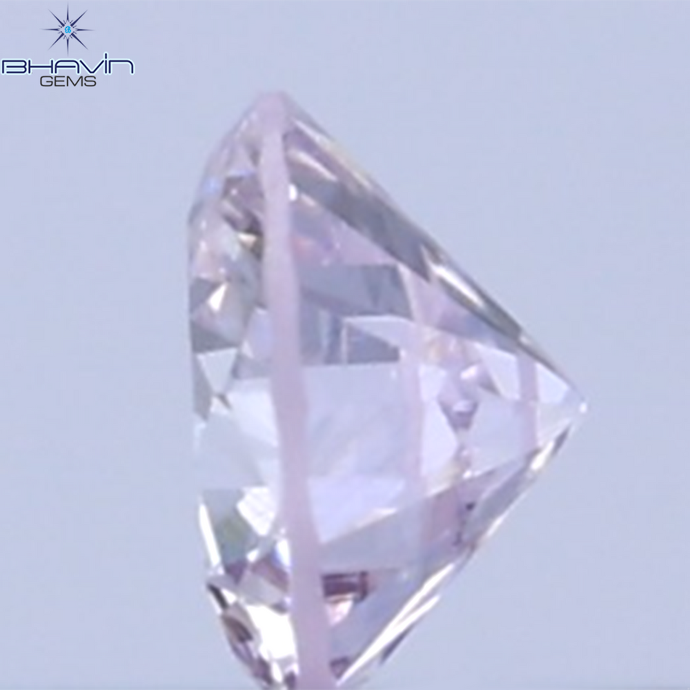 0.03 CT Natural Round Diamond Pink Color Clarity SI (1.90 MM)
