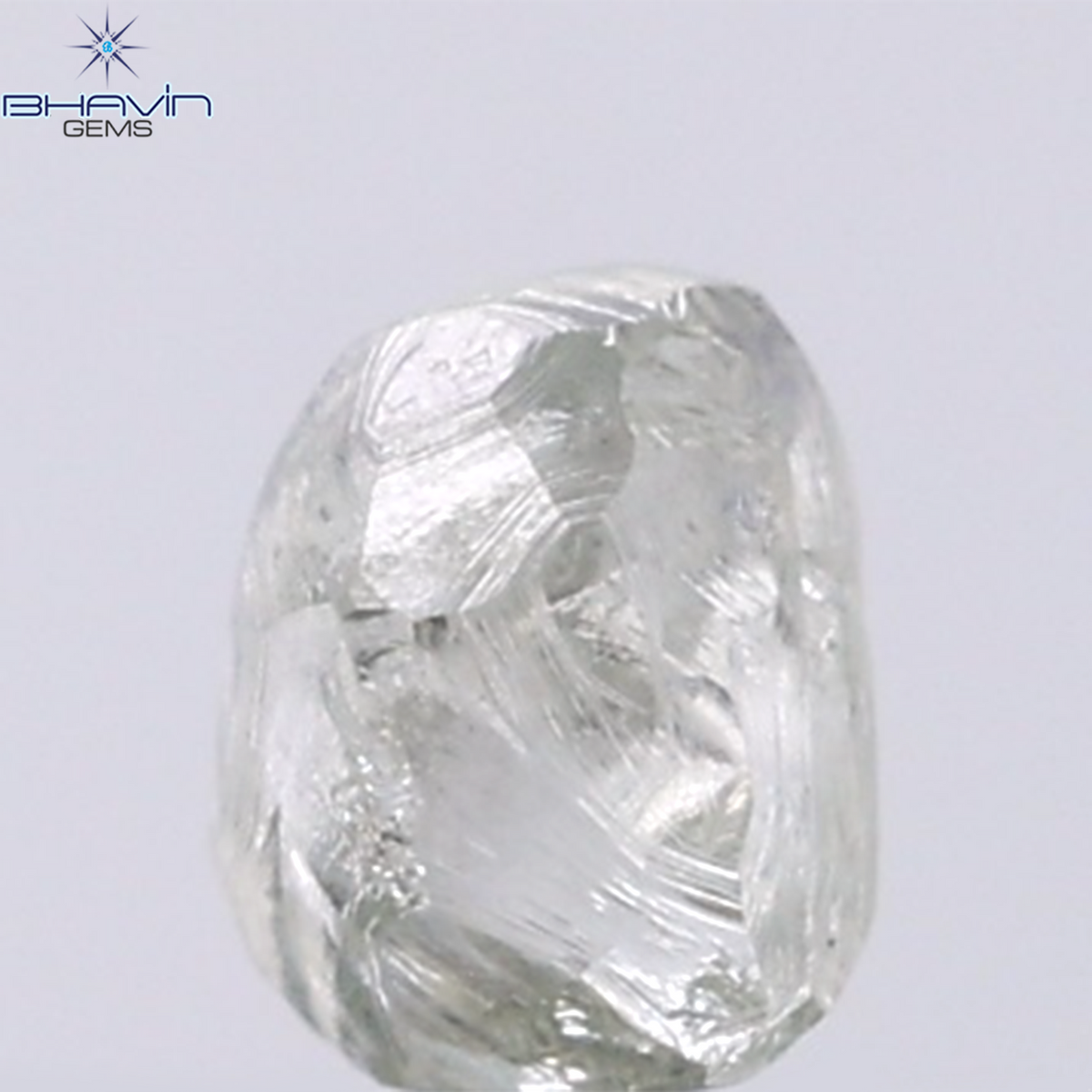 1.13 CT Natural Rough Diamond Green Color Clarity VS (5.60 MM)