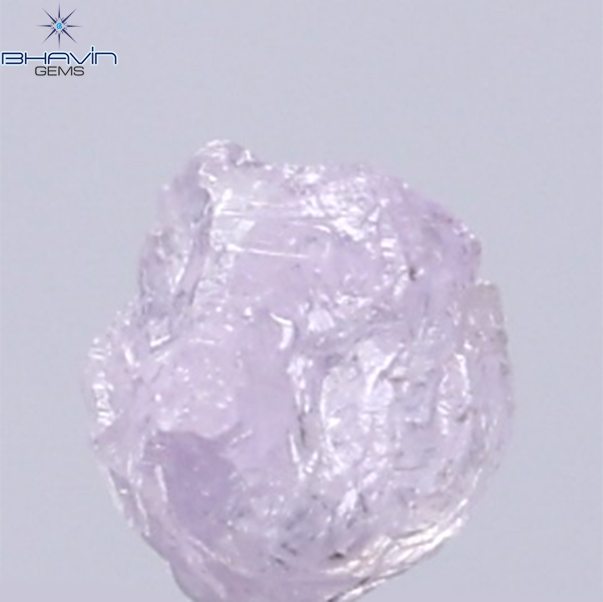 0.25 CT Natural Rough Diamond Pink Color Clarity SI (3.70 MM)