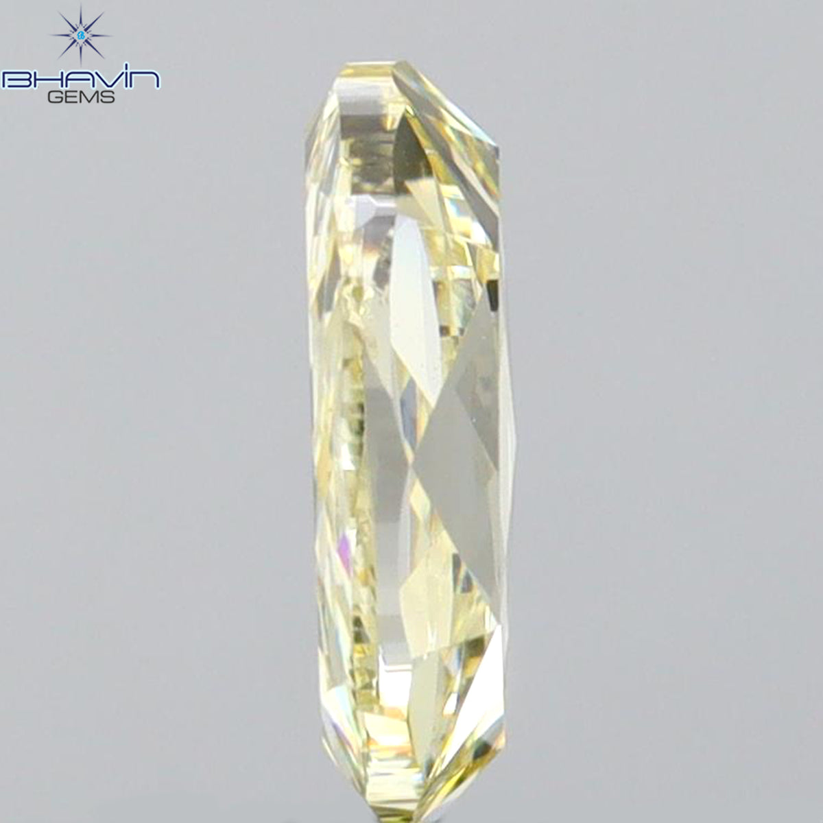 0.87 CT Natural Oval Diamond Intense Yellow Color Clarity VS2 (7.48 MM)