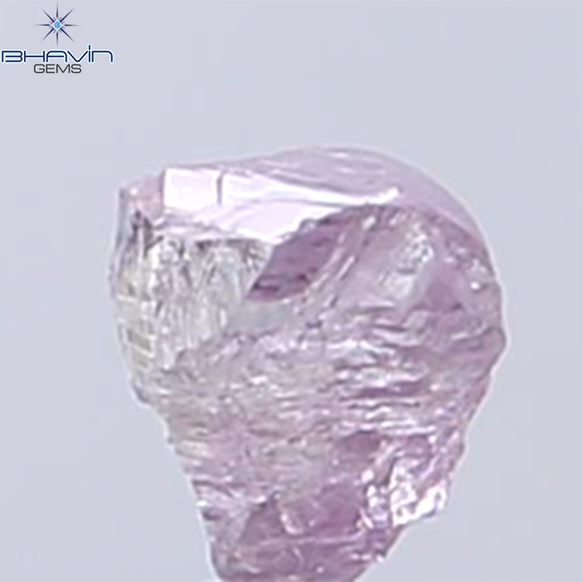 0.32 CT Natural Rough Diamond Pink Color Clarity VS (4.33 MM)